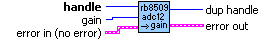 RB8509 ADC12 Set Gain